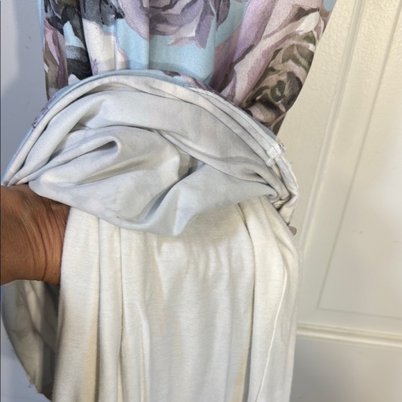 NWOT Joe & Elle Blue and Purple Bodycon Cap Sleeve Midi Dress Soft & Comfortable - Picture 7 of 8